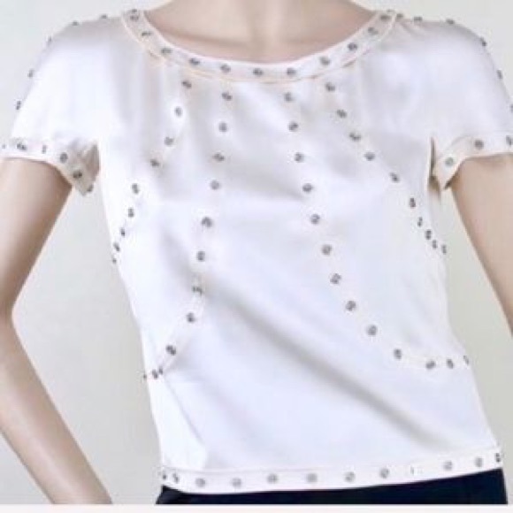 CHANEL: Vintage Silk Top - Picture 1 of 6